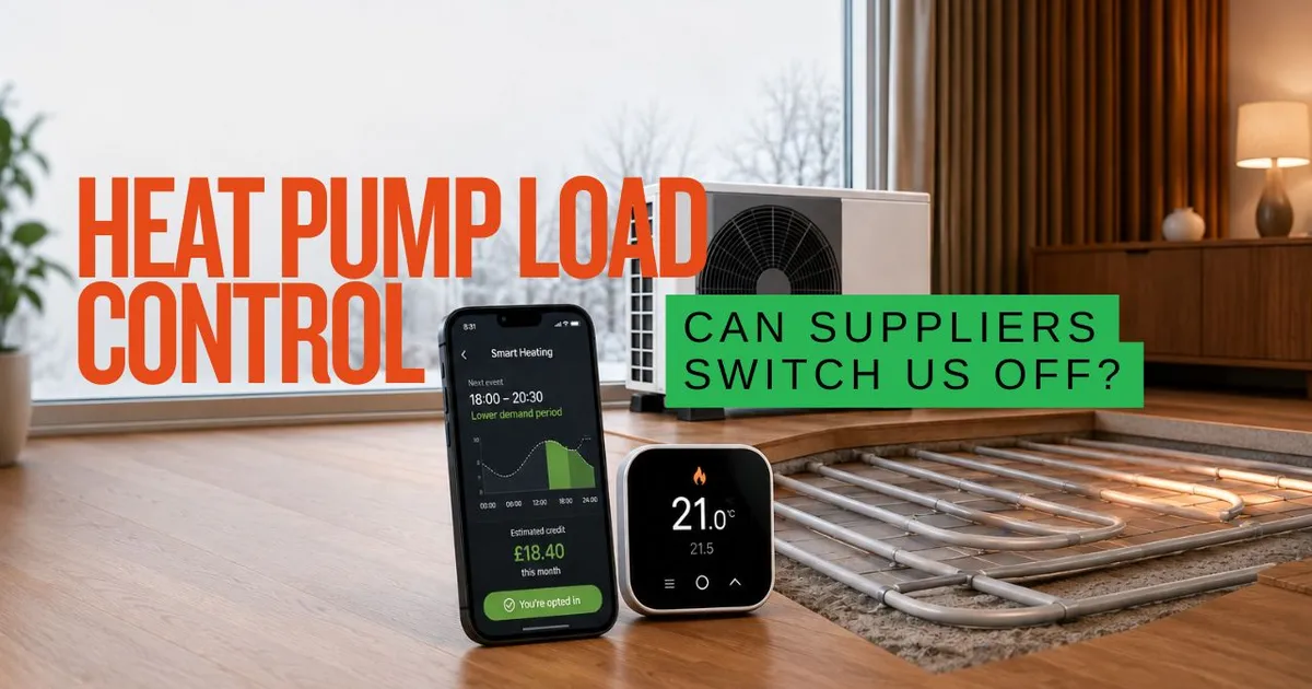 No, Suppliers Aren't About to Switch Off Your Heat Pump: 'Load Control' Explained - Comprehensive guide covering news for underfloor heating systems