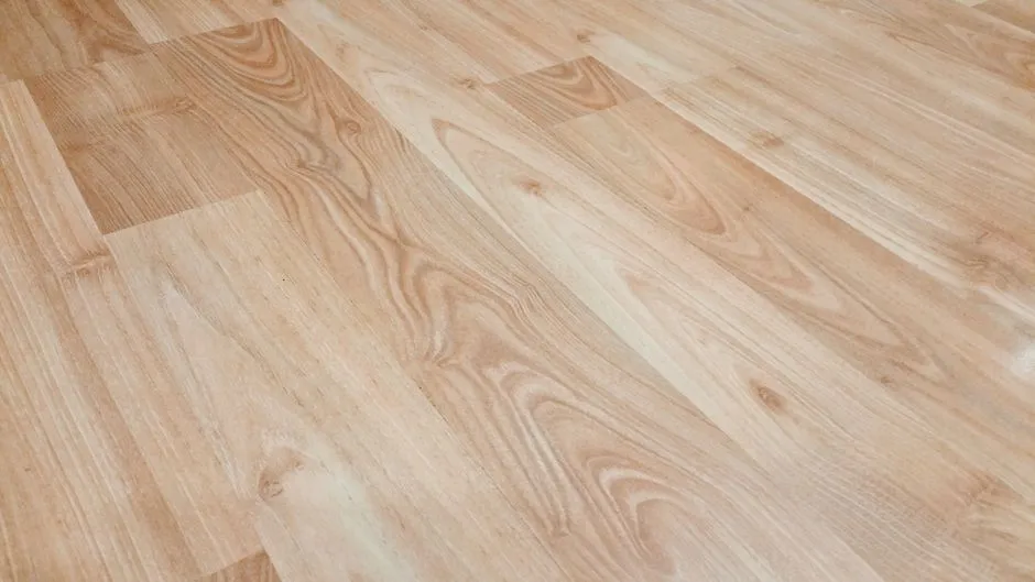 Close view of timber flooring for an underfloor heated UK home