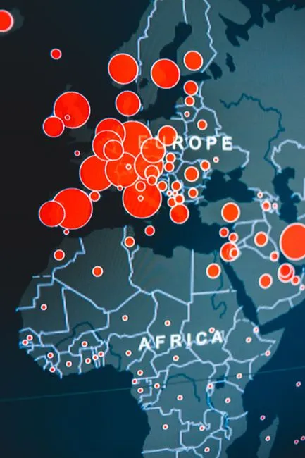 Map showing European markets for underfloor heating growth